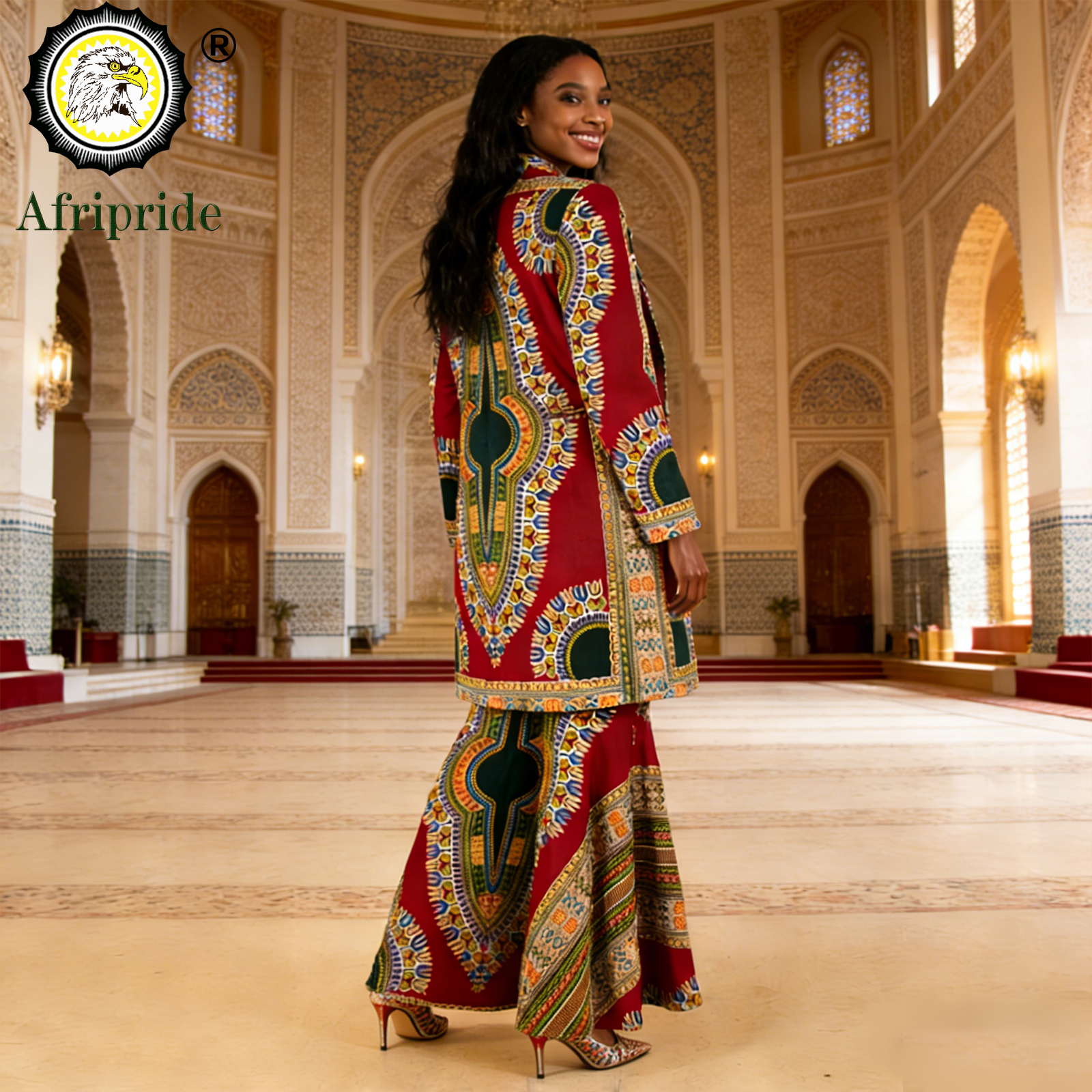 Vêtements africains pour femmes, veste à simple boutonnage et robe Maxi zippée, ensemble 2 pièces, tenues imprimées, tenue Ankara pour dames 2526054