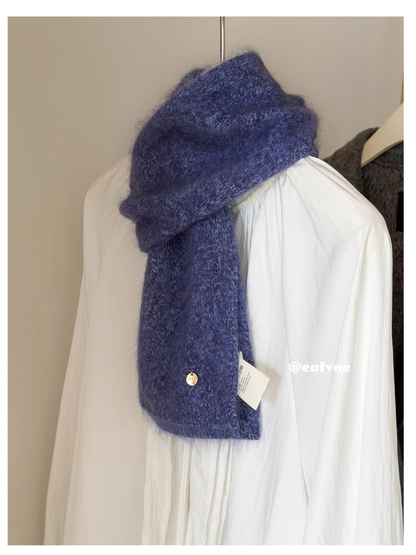 Écharpe en laine de cachemire mélangée 100% pour femme, douce et cireuse, classique, couleur unie, haut de gamme, automne et hiver
