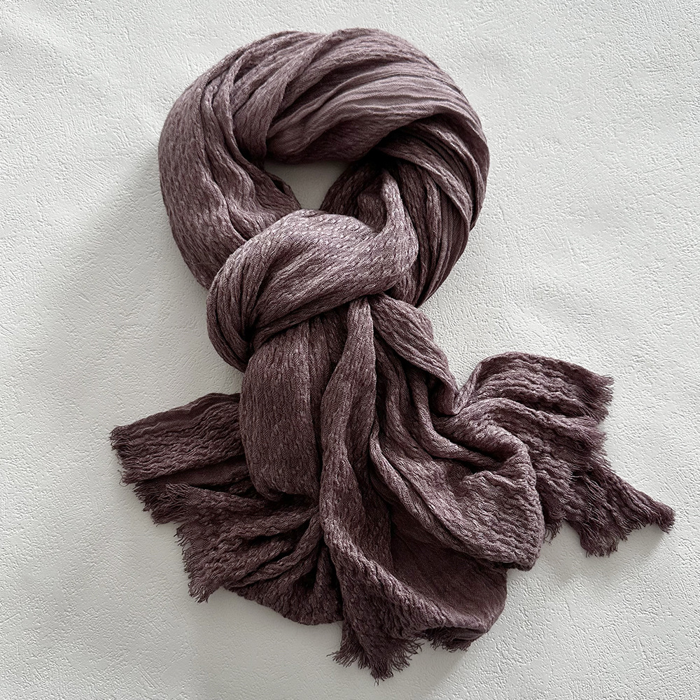 Automne hiver coton lin hommes écharpe doux chaud foulard court gland foulards décontracté mâle accessoires Bufandas châles