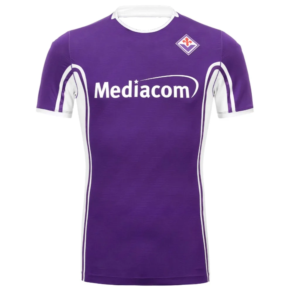 25-26 ACF Fiorentina Home and Away Maillots de football imprimés en 3D T-shirts de sport décontractés à manches courtes pour hommes et femmes