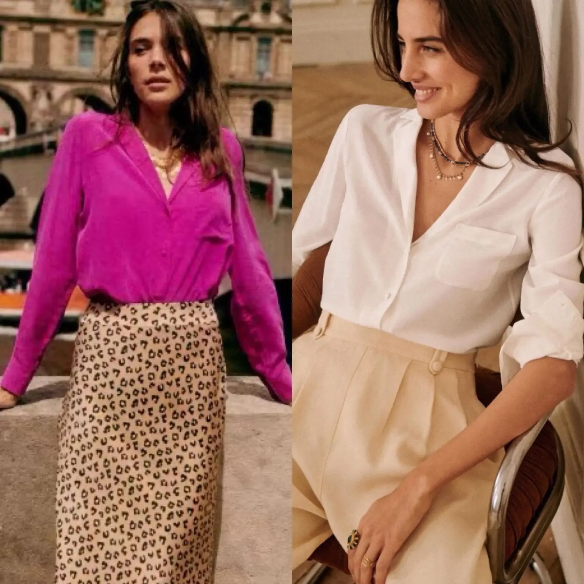 Chemise en crêpe de soie pour femmes, couleur élégante, col de costume Vintage, col en v, petite boucle avec poche, lavage au sable, chemisier en soie de mûrier pour femmes