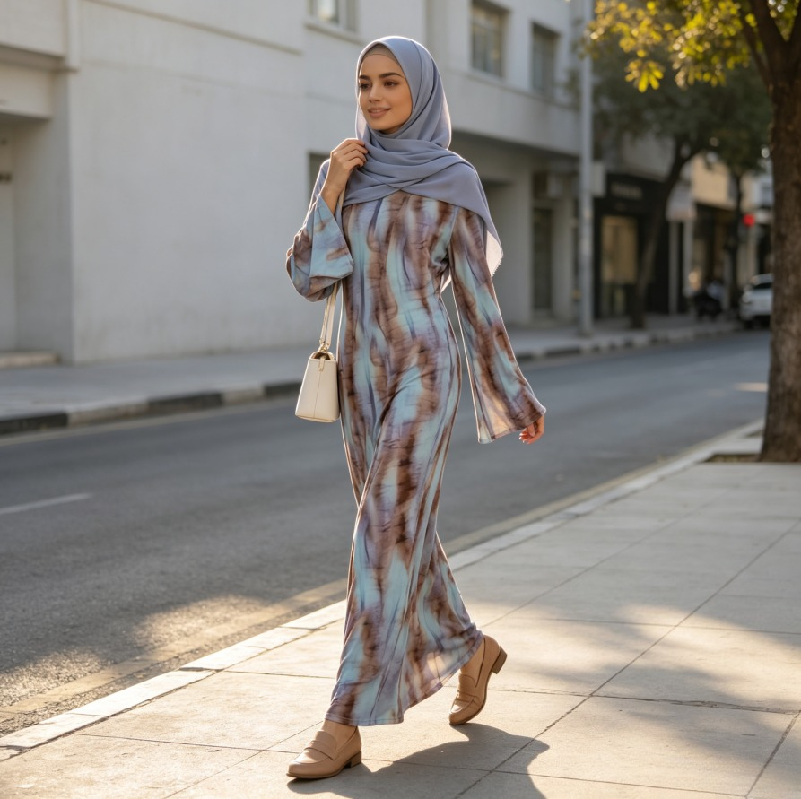 Robes de fête Abaya pour femmes, imprimées, longues, musulmanes, style islamique, Vestidos Largos, Jalabiya, Kaftan, Abayas arabes, Ramadan, Maroc, Dubaï