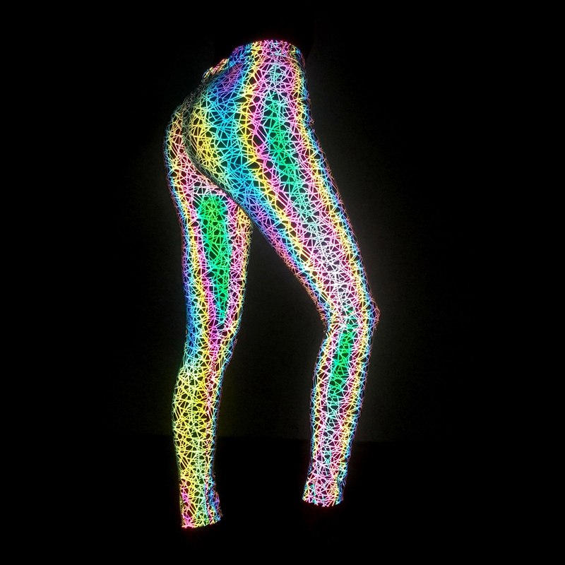 Leggings moulants colorés pour femmes, pantalons d'entraînement, jogging de nuit, vêtements techniques Harajuku, mode INS fjRoupas Femininas