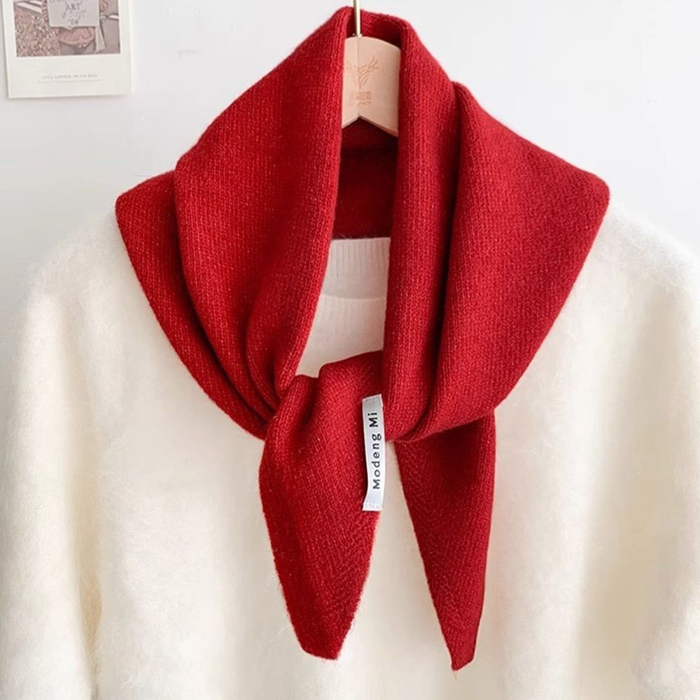 Écharpe Triangulaire en Laine Douce Multifonctionnelle pour Femme, Chaude, Sauna, Hiver