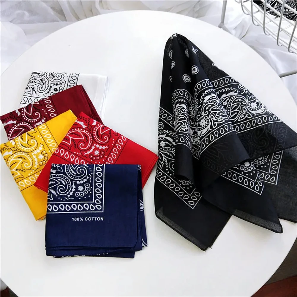 Mode Hip Hop foulard Paisley carré foulards chapeaux Bandanna bandeau de cheveux cou poignet enveloppement bande accessoires