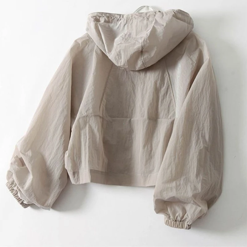 Veste d'été ample à manches longues pour femmes, imperméable, séchage rapide, simplicité, vêtements fins de protection solaire, manteau Anti-femmes, Sports de plein air