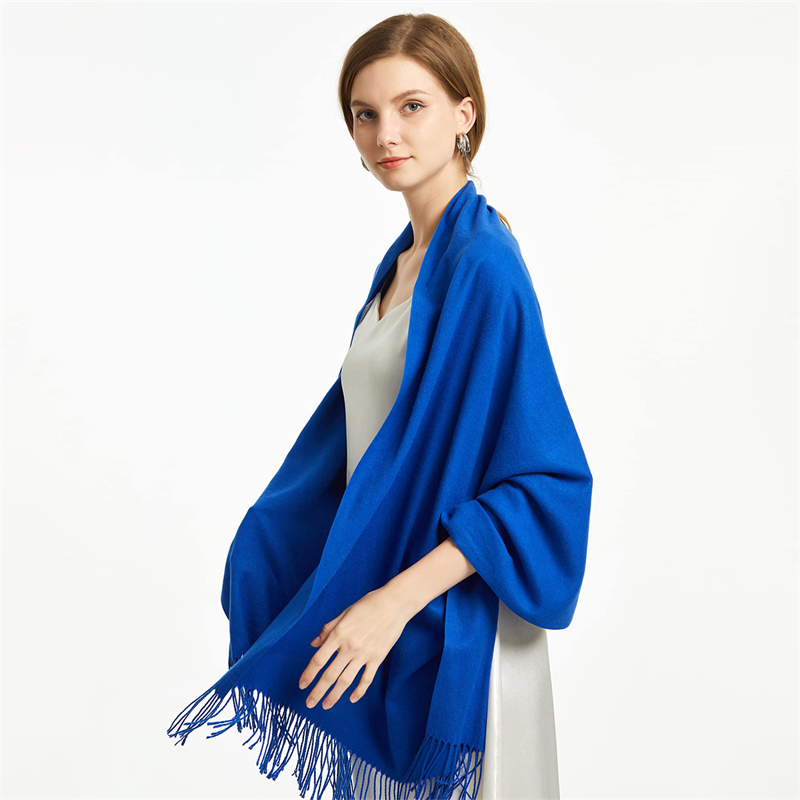 2025 hiver châle pour femmes longues chaudes foulards en cachemire Hijab solide dame enveloppement femme Pashmina Bandana foulards Echarpe