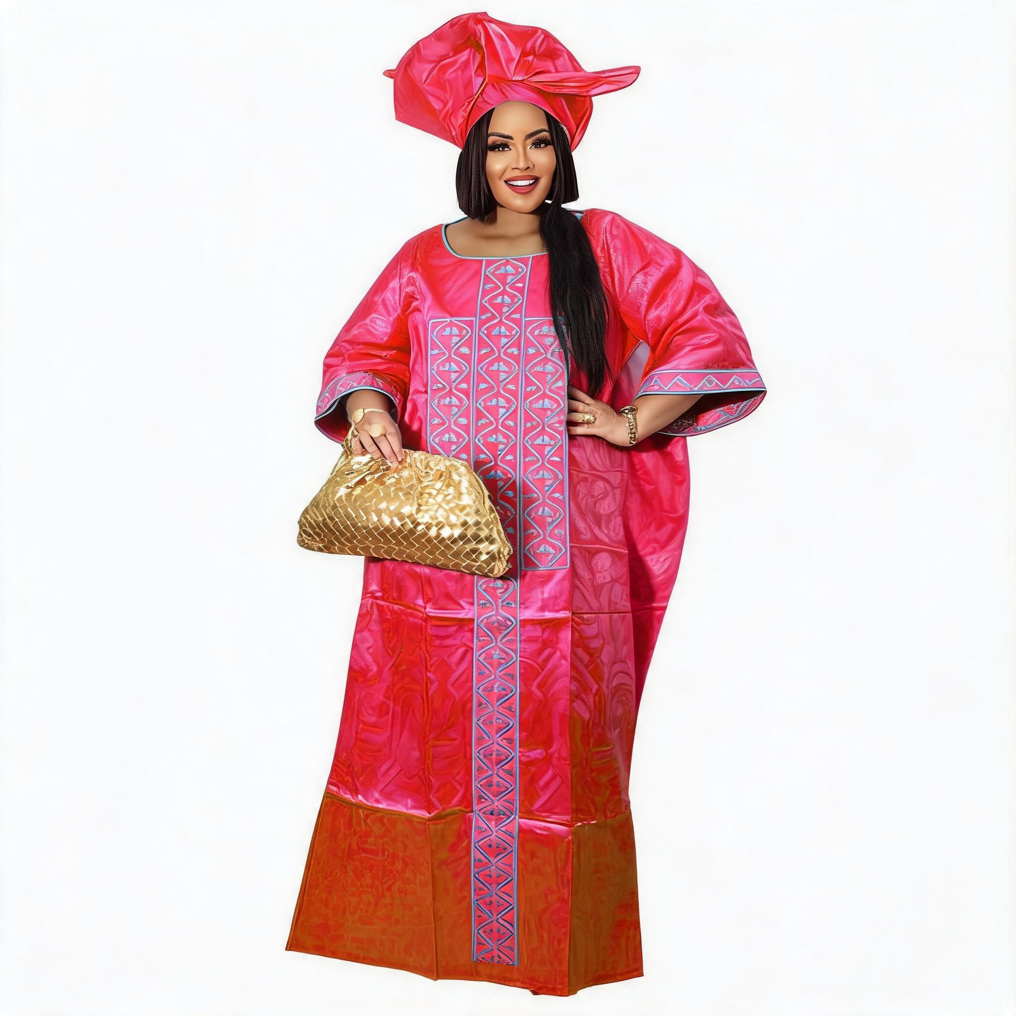 Robe africaine pour femmes, abaya brodée, grande taille, élégante, pour fêtes et cérémonies