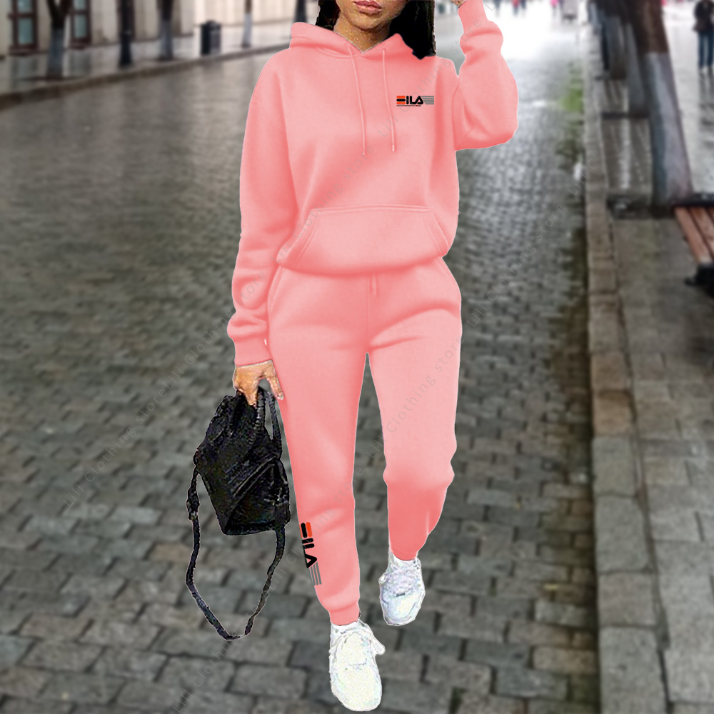 Survêtement femme sweat à capuche pantalon 2 pièces costume Sports d'hiver Jogging tenues mode rue vêtements de créateur pour femmes pantalon ensemble