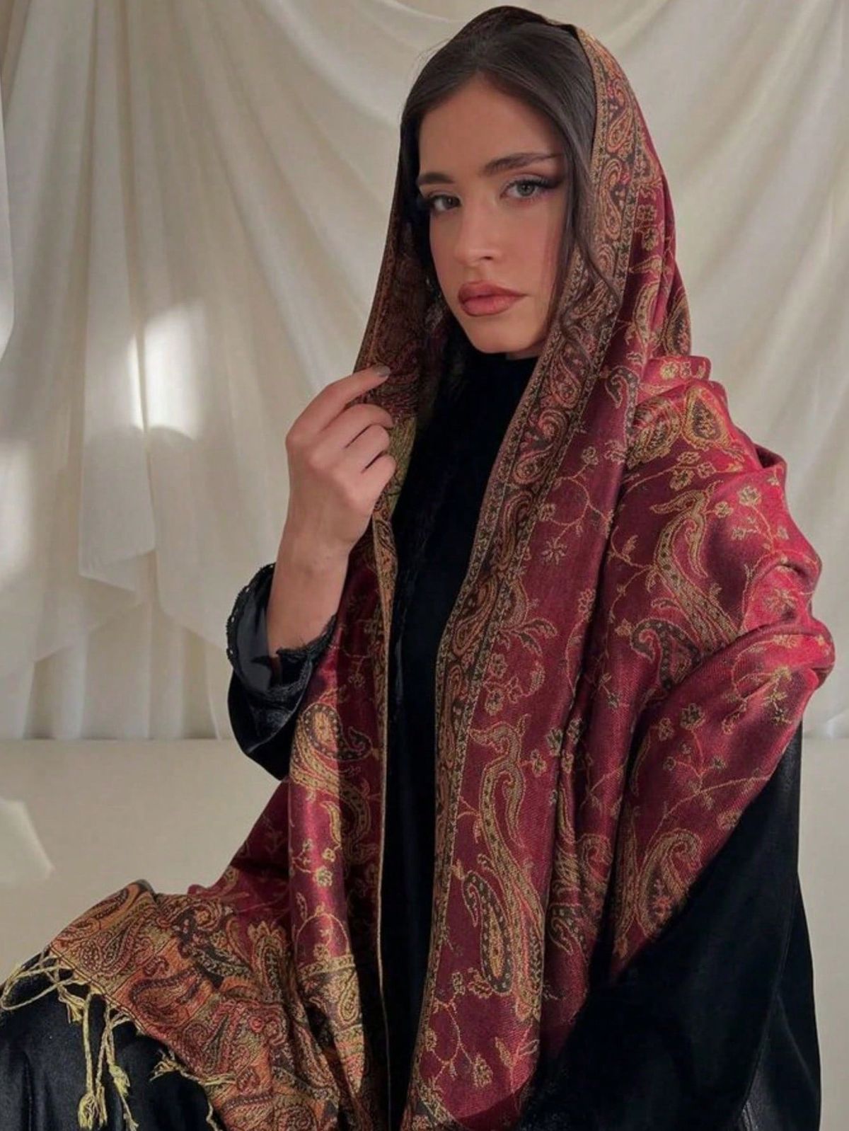 Bohême Paisley Pashmina Hijab écharpe femme musulmane Hijabs cachemire châle femme Foulard Turban bandeau bandeau marque de luxe
