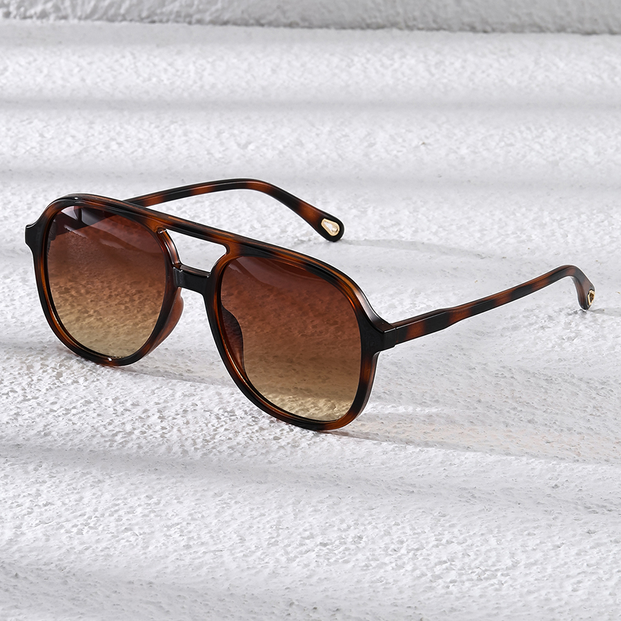 Lunettes rétro à monture extra large pour hommes et femmes, design multicolore à double barre, adaptées à la décoration photographique, au shopping,