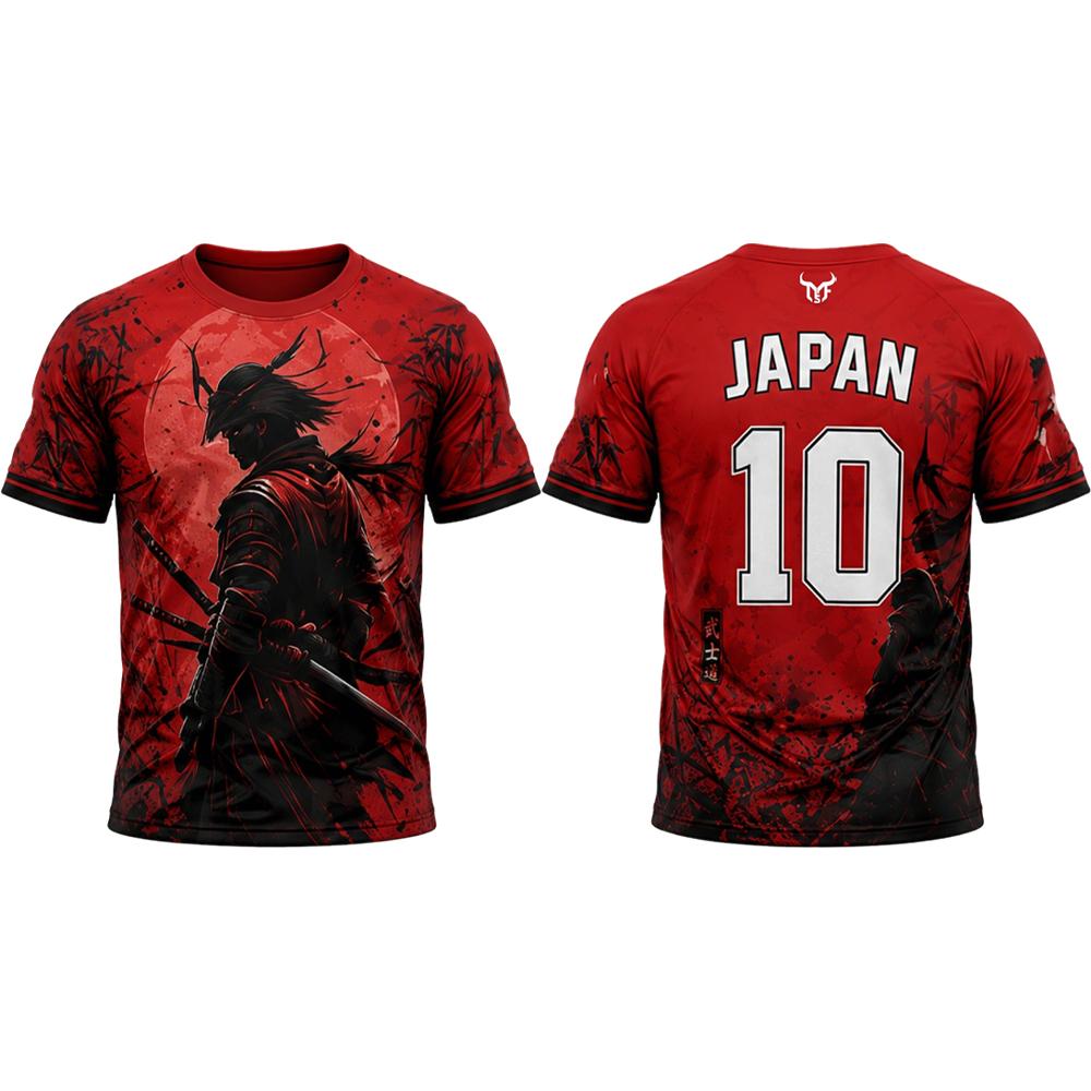 Nouveau maillot de football imprimé style japonais, respirant et à séchage rapide, motif fleur de cerisier, t-shirt unisexe décontracté pour l'été