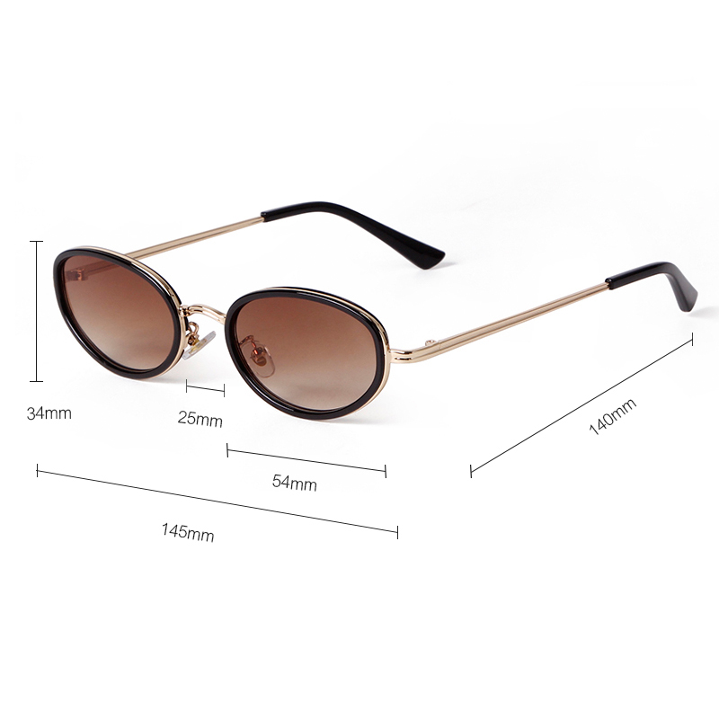 Vintage lunettes De soleil ovales femmes hommes marque Design métal écaille De tortue cadre voyage en plein air nuances rondes lunettes De soleil Gafas De Sol UV