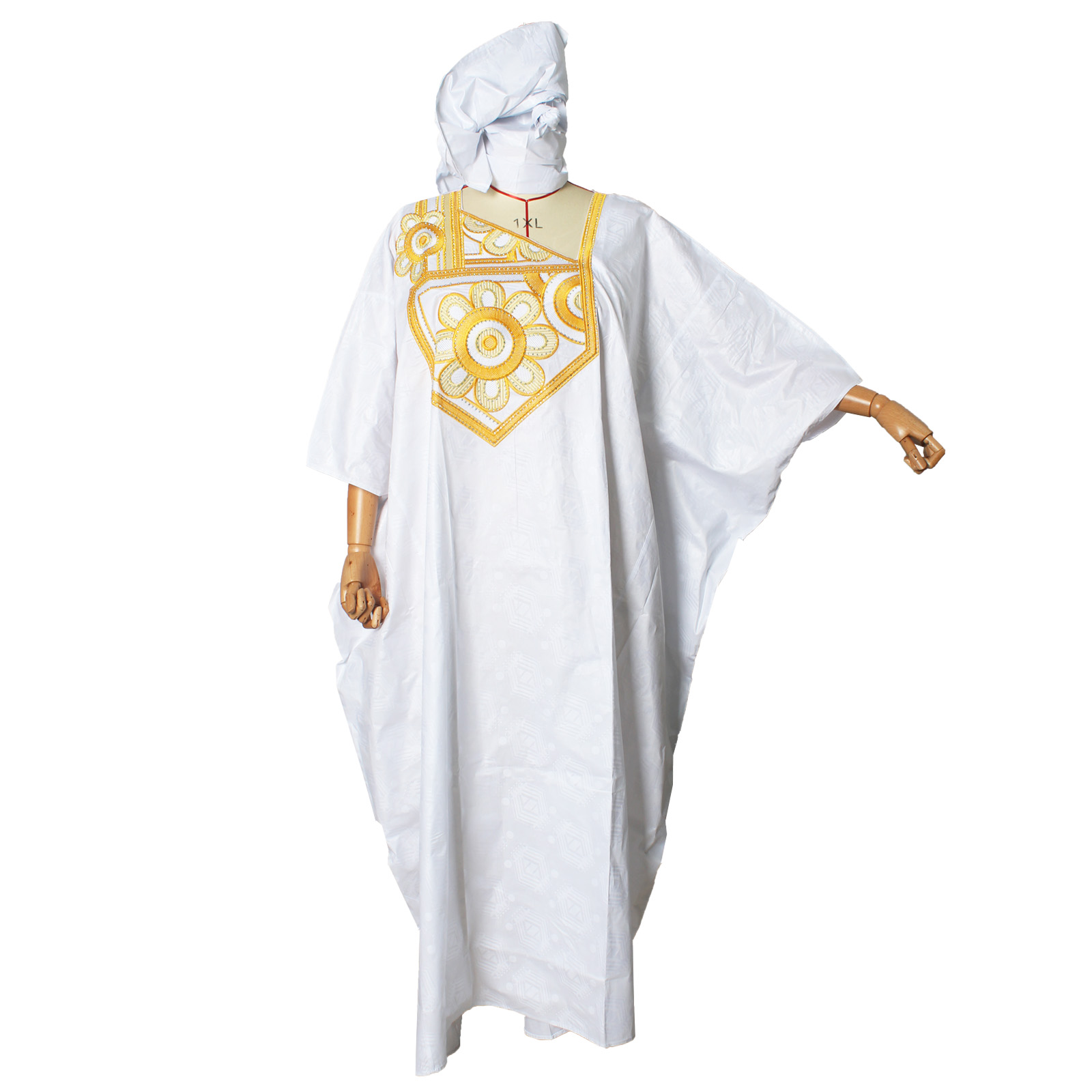 Tenue africaine pour femmes Bazin Riche broderie grande taille robe d'église de fête élégante