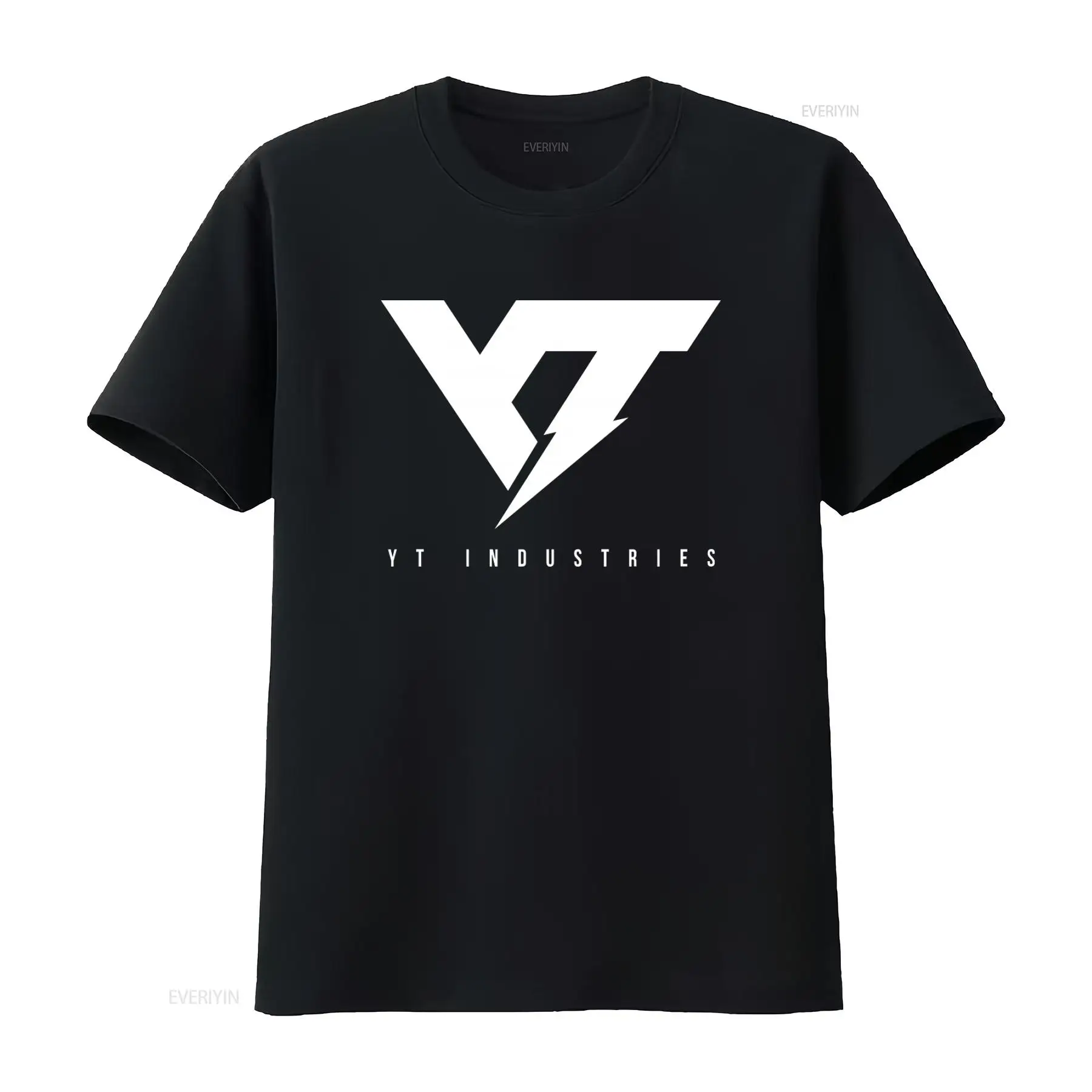 T-shirt imprimé avec le logo Yt Industries pour hommes et femmes, mode vintage, streetwear élégant, vêtements de créateur doux et respirants