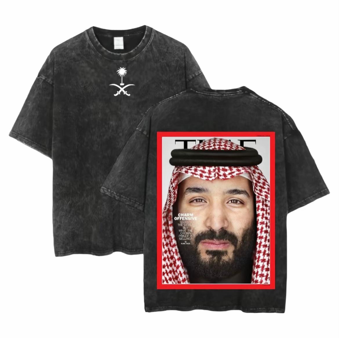 T-shirt de la fête nationale saoudienne 100% coton vêtements à manches courtes hauts Eid al-fitr T-shirt lavé t-shirts d'été t-shirts occasionnels