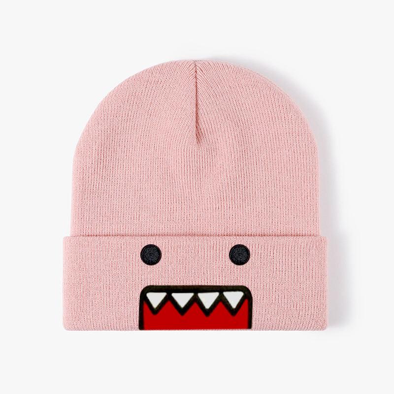 Domo Kun dessin animé brodé tricoté chapeau automne hiver extérieur chaud coupe-vent Hip Hop décontracté Style à la mode pour hommes femmes