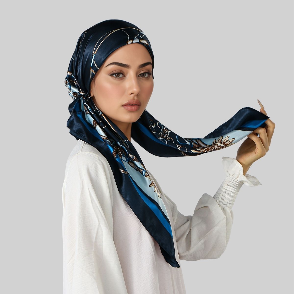 Nouveau Hijab Instantané Musulman, Bonnet Imprimé en Soie Satinée, Turban, Foulard, Bandeau Élastique pour Dormir, Bandana