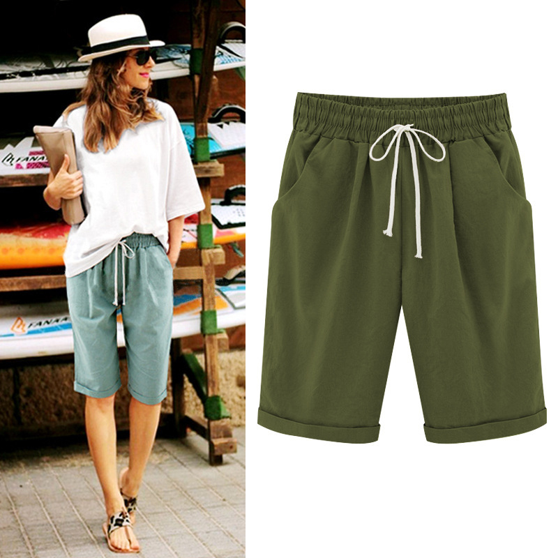 Shorts Femme Été 2026, Pantalons Décontractés, Pantalons Mi-Longs, Vêtements d'Extérieur Légers, Pantalons Amples, Vêtements Femme
