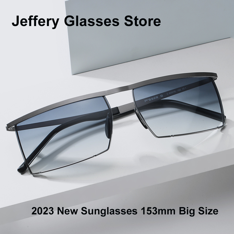 Lunettes de soleil de sport pour hommes, grand rectangle, marque de styliste, protection UV 20224, lunettes optiques, 400