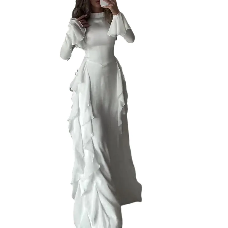 Robe Longue à Lacets pour Femme Musulmane, Kaftan Marocain, Abayas de Soirée Eid, Jalabiya, Islam, Éducatif, Arabe, Dubaï, Maxi, Ramadan