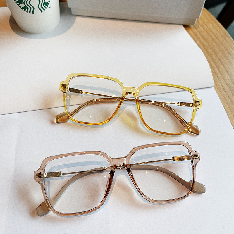 Lunettes de forme carrée de grande taille pour femmes et hommes, verres transparents bloquant la lumière bleue, lunettes d'ordinateur, offre spéciale