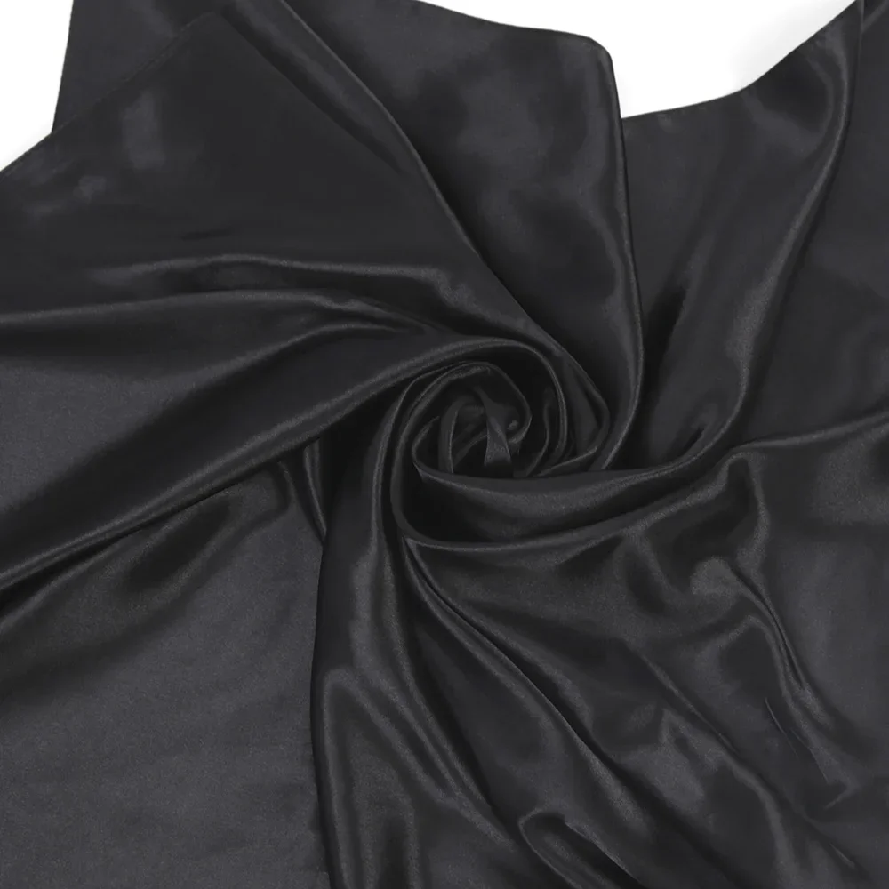 Écharpe carrée en satin pour femme, 90cm, foulard pour le cou et les cheveux, sac chaîne, foulard doux pour la présidence, hijabs pour la tête, nouvelle mode 2024