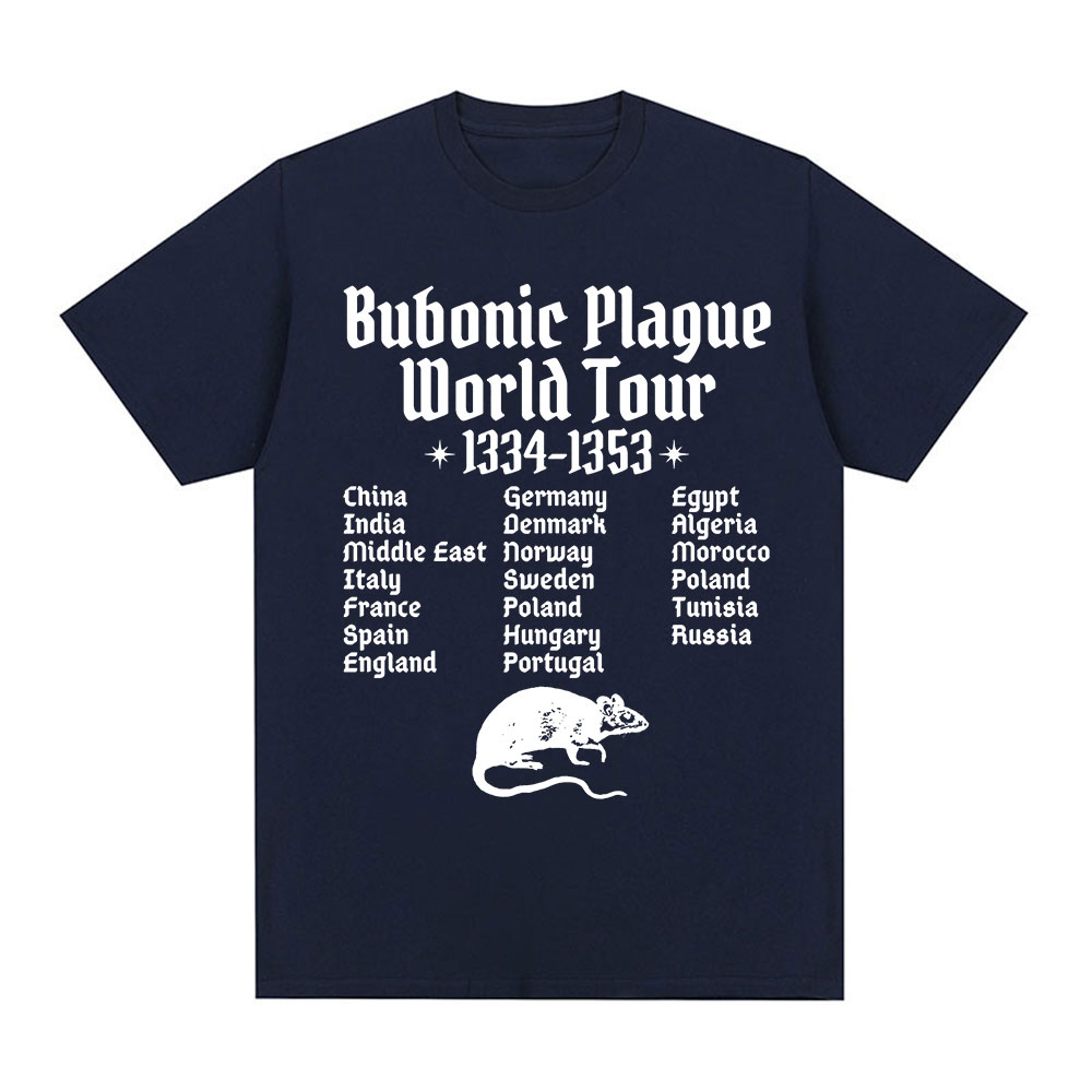 T-shirt unisexe Engines onic Plague World Tour, T-shirt gothique, Vintage, Décontracté, Drôle, Souris, Rat, Meme, Respiré, Streetwear, Hommes, Femmes