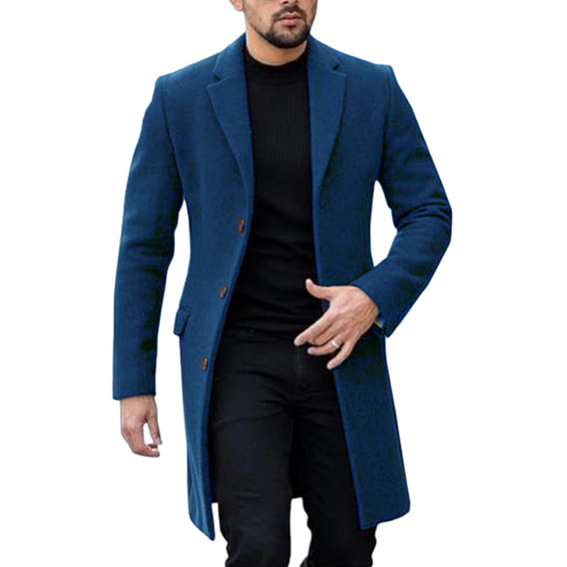 Manteau en laine japonais et coréen pour hommes, cardigan à simple boutonnage, vestes en laine pour hommes, nouveau