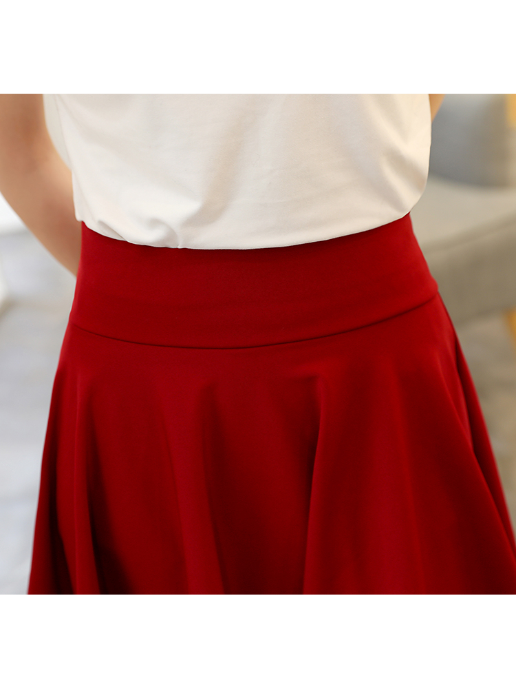 Mini jupe plissée taille haute pour femmes, jupes courtes, style coréen, rouge, noir, esthétique, mode estivale, 2023