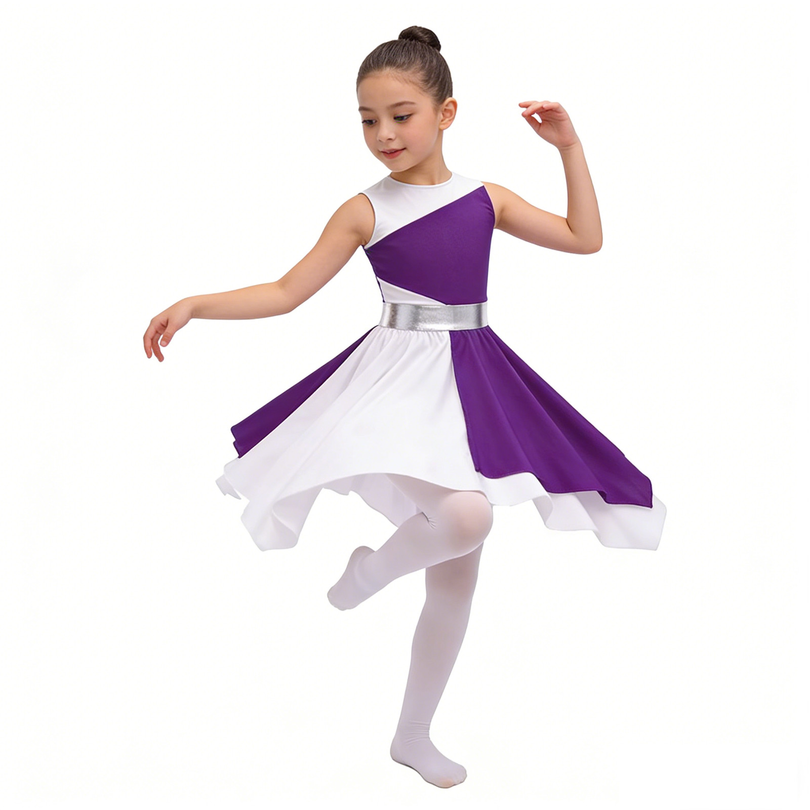 Robe Tunique de Danse Lyrique pour Filles, Costume de Chorale Liturgique, Ballet, Célébration, Adoration en Église, Tenue de Danse Contemporaine