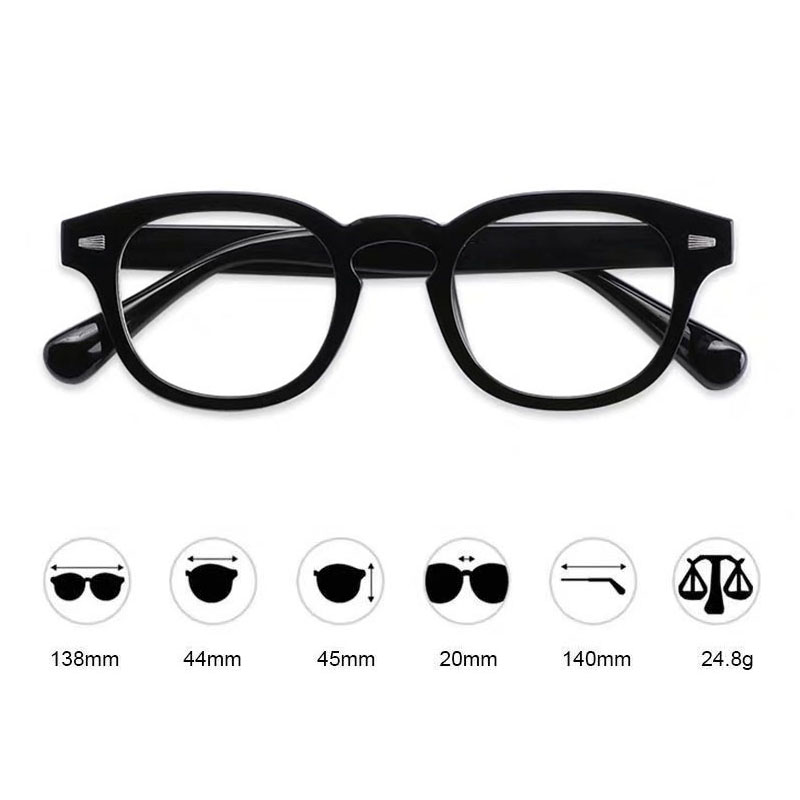 Monture de lunettes optiques classiques pour hommes et femmes, lunettes de mode vintage, lunettes de créateurs, marque de luxe, myopie, délinquants