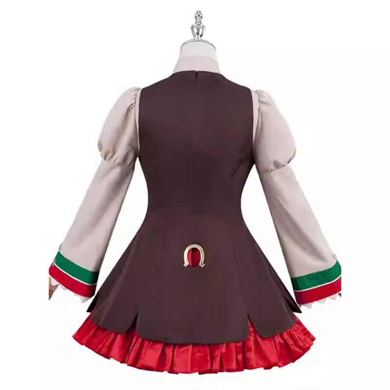 Uma musume joli Derby belle Nature Poinsettia ruban Cosplay Costume Halloween tenue de noël