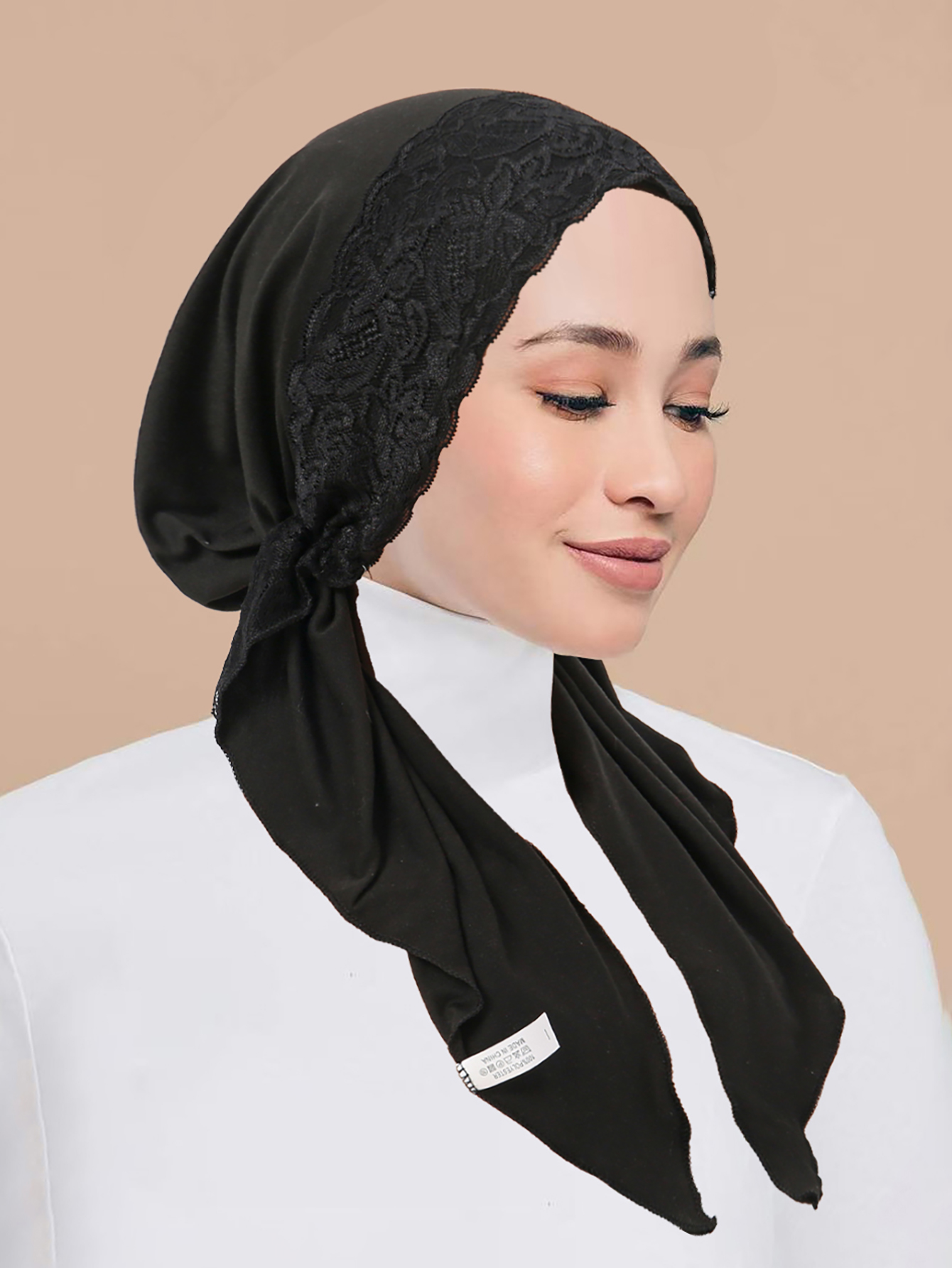 Nouveau couleur unie pré-attaché Hijab enveloppement foulard chapeaux musulman Turban Bonnet pour femmes chapeau intérieur mode femme Turbans casquettes