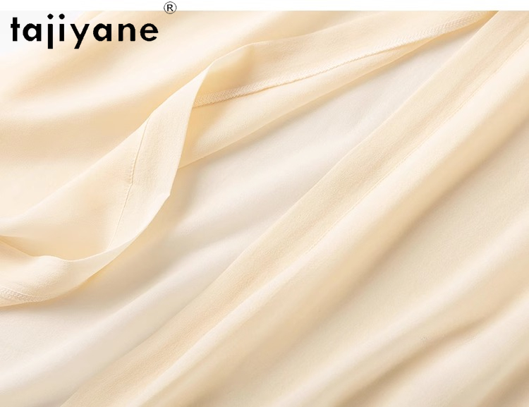 TAJIYANE 100% véritable chemisier en soie de mûrier élégant Long Cardigan en soie 19 couleurs châle manteau été hauts 2025 dames vêtements Блузка