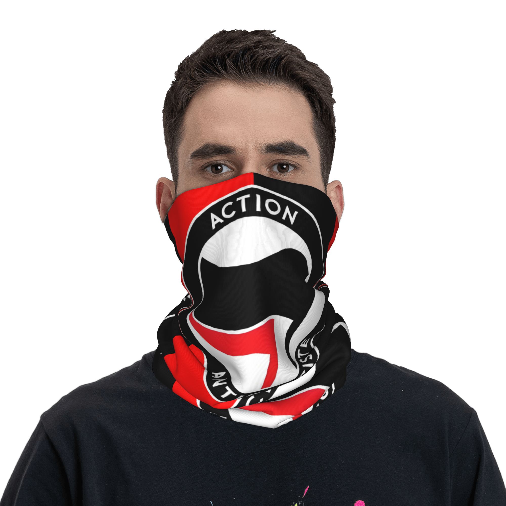 Bandana personnalisé Antifa'ES Scist Action, drapeau Anti-racisme, chauffe-cou d'hiver pour hommes, écharpe faciale coupe-vent pour guêtre de Ski, bandeau