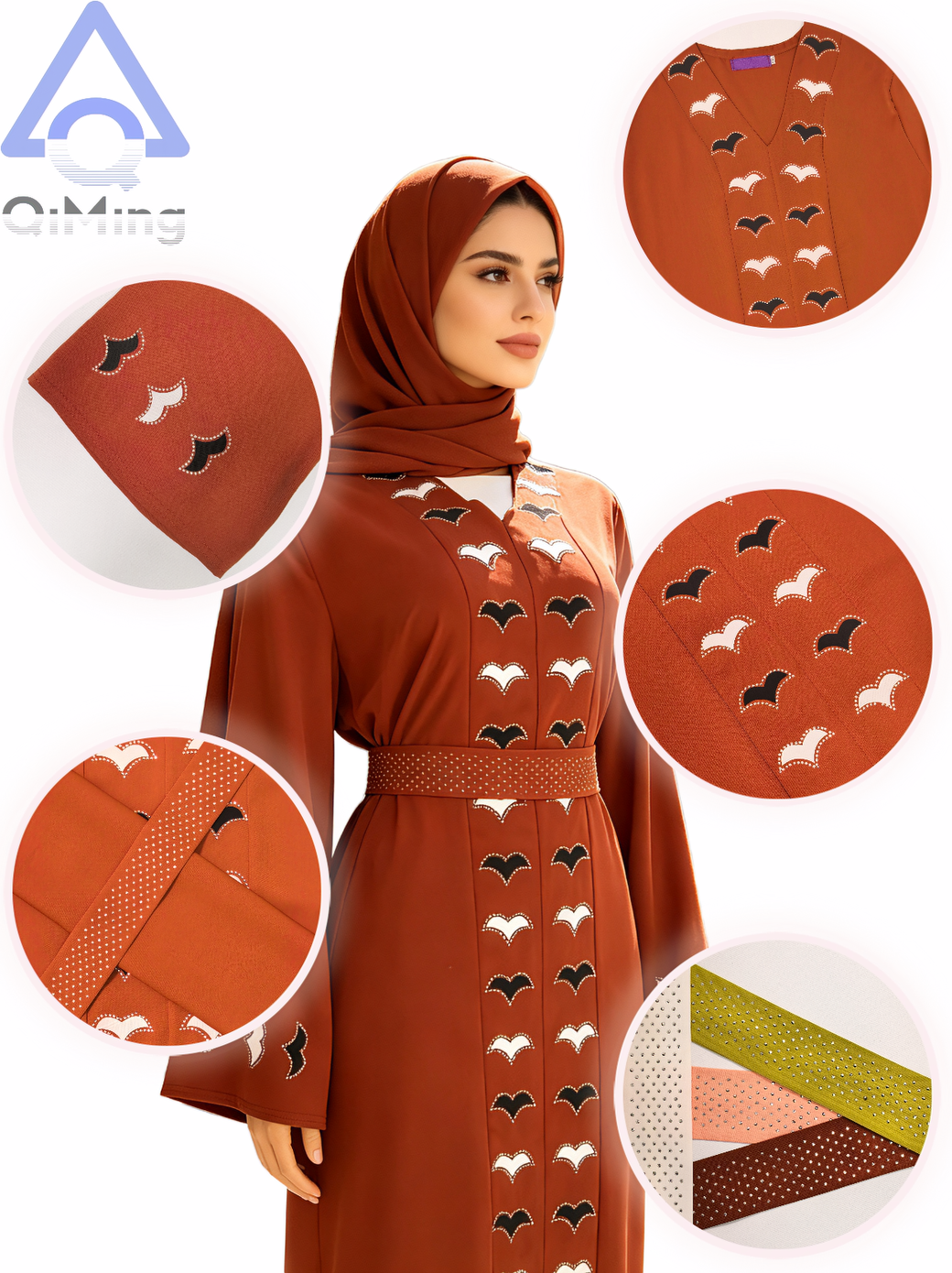 Abaya de Prière Islamique pour Femme des Émirats Arabes Unis, Robe de Soirée de Luxe avec Diamants, Tenue Musulmane de Dubaï, Robe Africaine de Festival, Robes Hijab de Ramadan