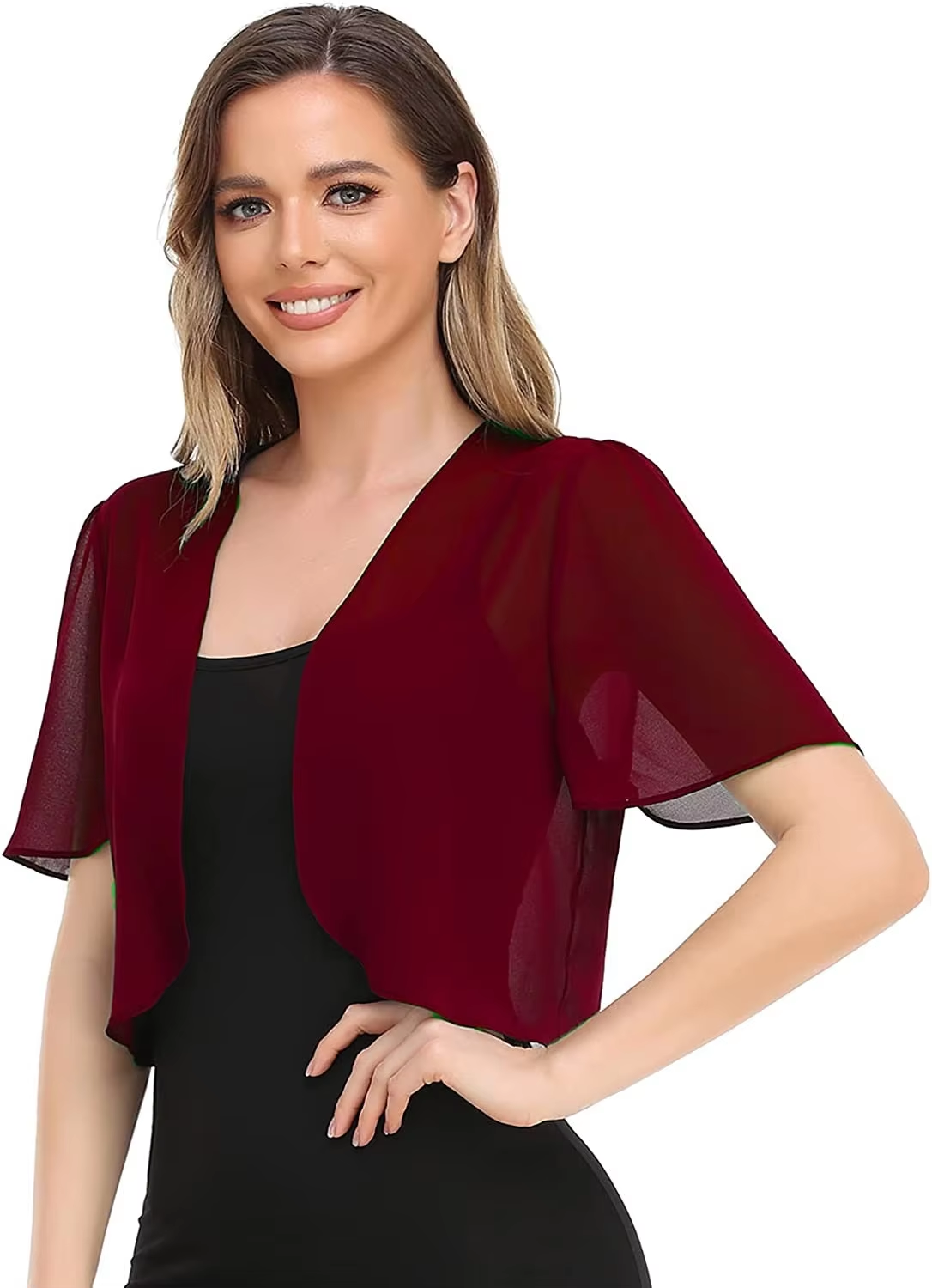 Nouvelle Collection Été – Cardigan Court en Chiffon pour Femme, Style Décontracté Européen et Américain