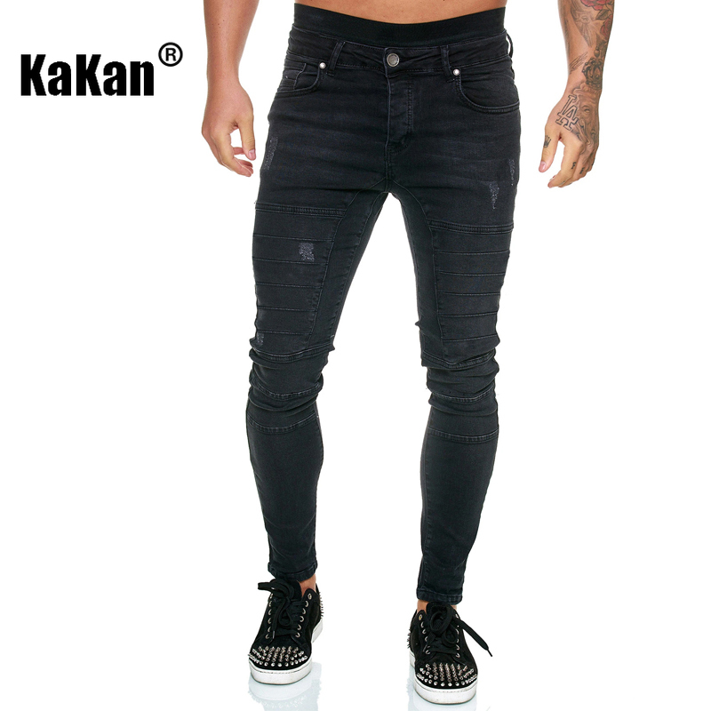Kakan - Nouveaux jeans de moto à petites jambes pour hommes, jeans serrés Y2k, jeans de marque pour hommes