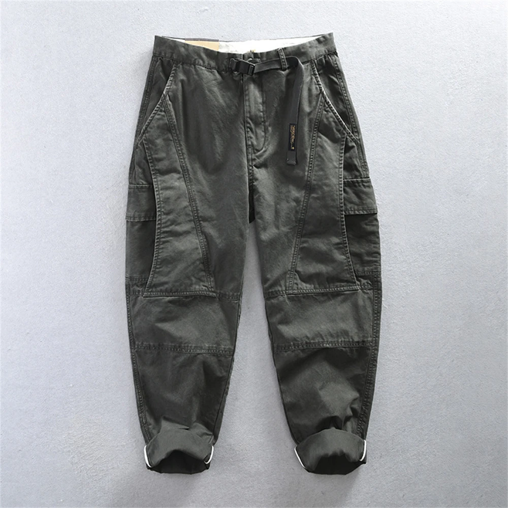 Pantalon cargo de printemps, nouveau pantalon décontracté en coton de haute qualité pour hommes, pantalon d'automne, pantalon de travail pour hommes, vêtements de mode masculine, pantalon pour hommes