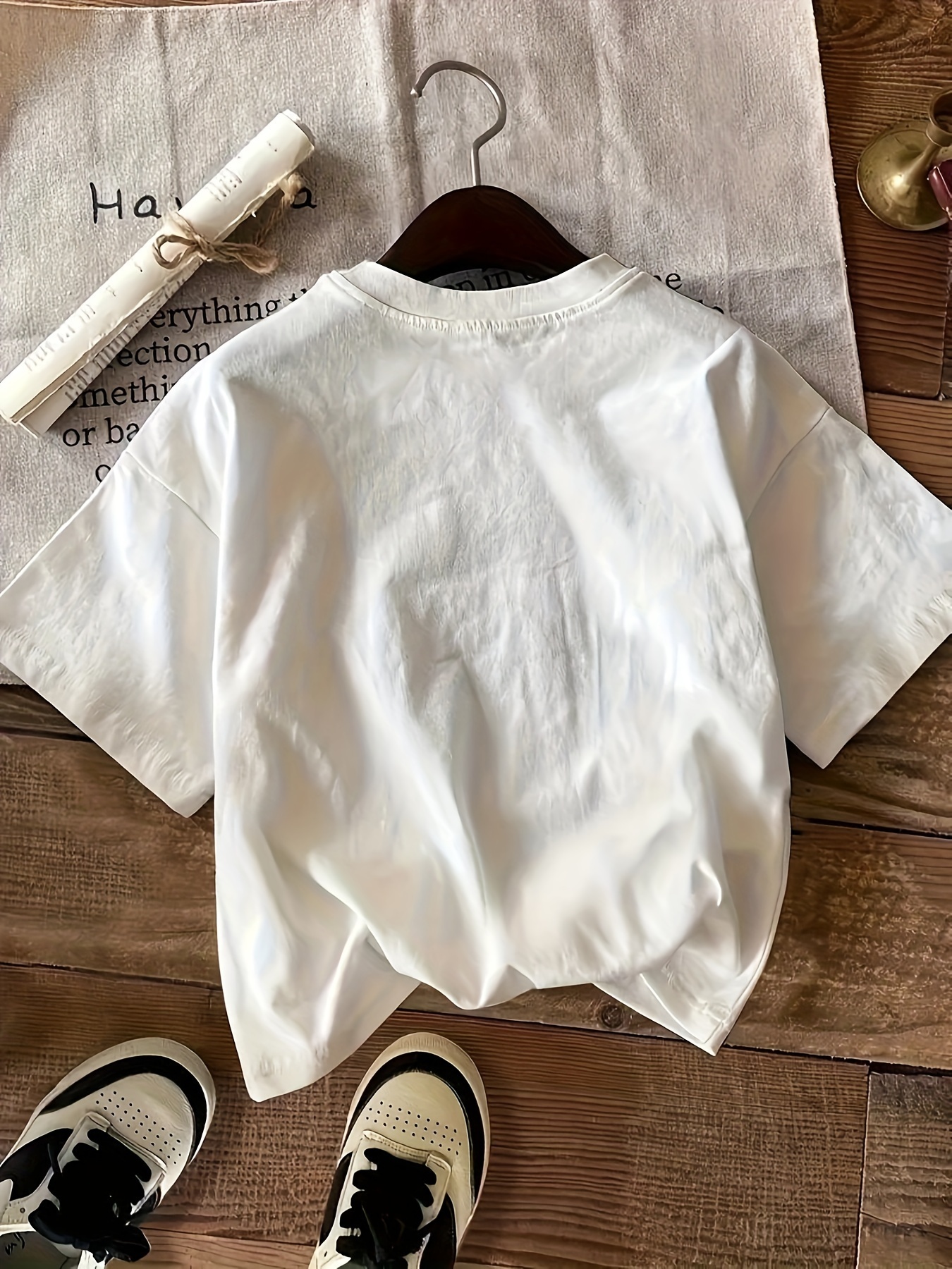 T-shirt imprimé à col rond et manches courtes pour femme, t-shirt de sport décontracté pour femme, vêtements pour femme