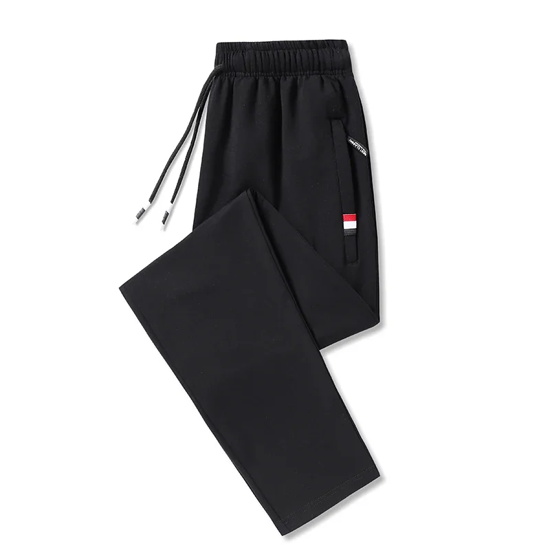 Pantalon de survêtement pour hommes, grande taille 5xl, vêtements de sport, taille élastique, décontracté, en coton, extensible, jogging noir, 8XL