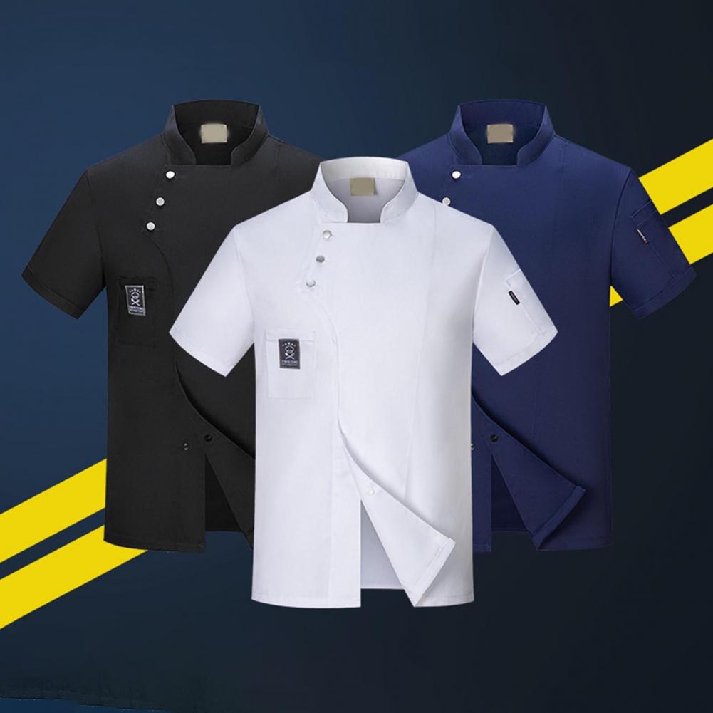 Uniforme de travail de Chef unisexe pour hommes et femmes, manteau de Chef respirant, veste de cuisinier, hôtel, Restaurant, cantine, magasin de gâteaux, Costume de café