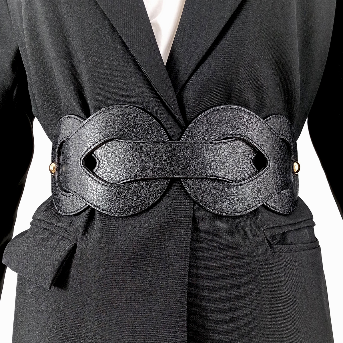 Cummerbunds de créateur vintage pour femmes, ceinture corset élastique, ceinture noire, ceinture marron pour robe, haute qualité, environnement