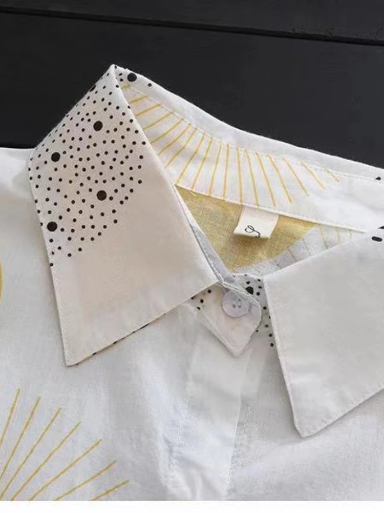 Grande taille mode chemise blanche nouveaux vêtements d'extérieur haut femmes Chic Blouse 2023 luxe concepteur Style coréen femme vêtements Blouse