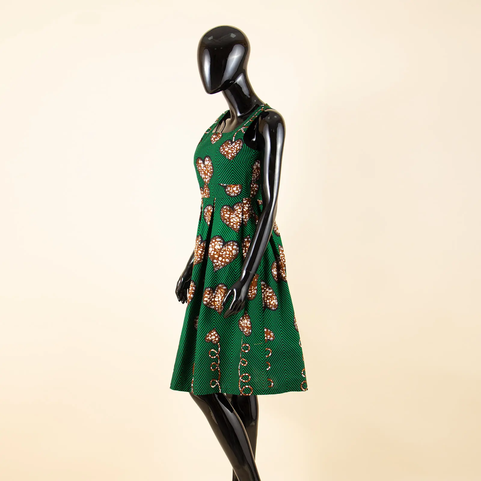 Robes africaines pour femmes vêtements africains robe d'été pour femmes genou longueur sans manches Batik robe de soirée A 722534
