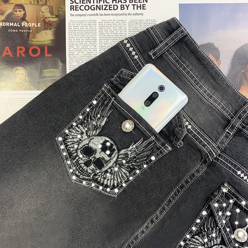 Taille haute femmes jean 2025 mode Sexy pantalon droit grande taille confortable jean Vintage lavable noir Denim pantalon élastique