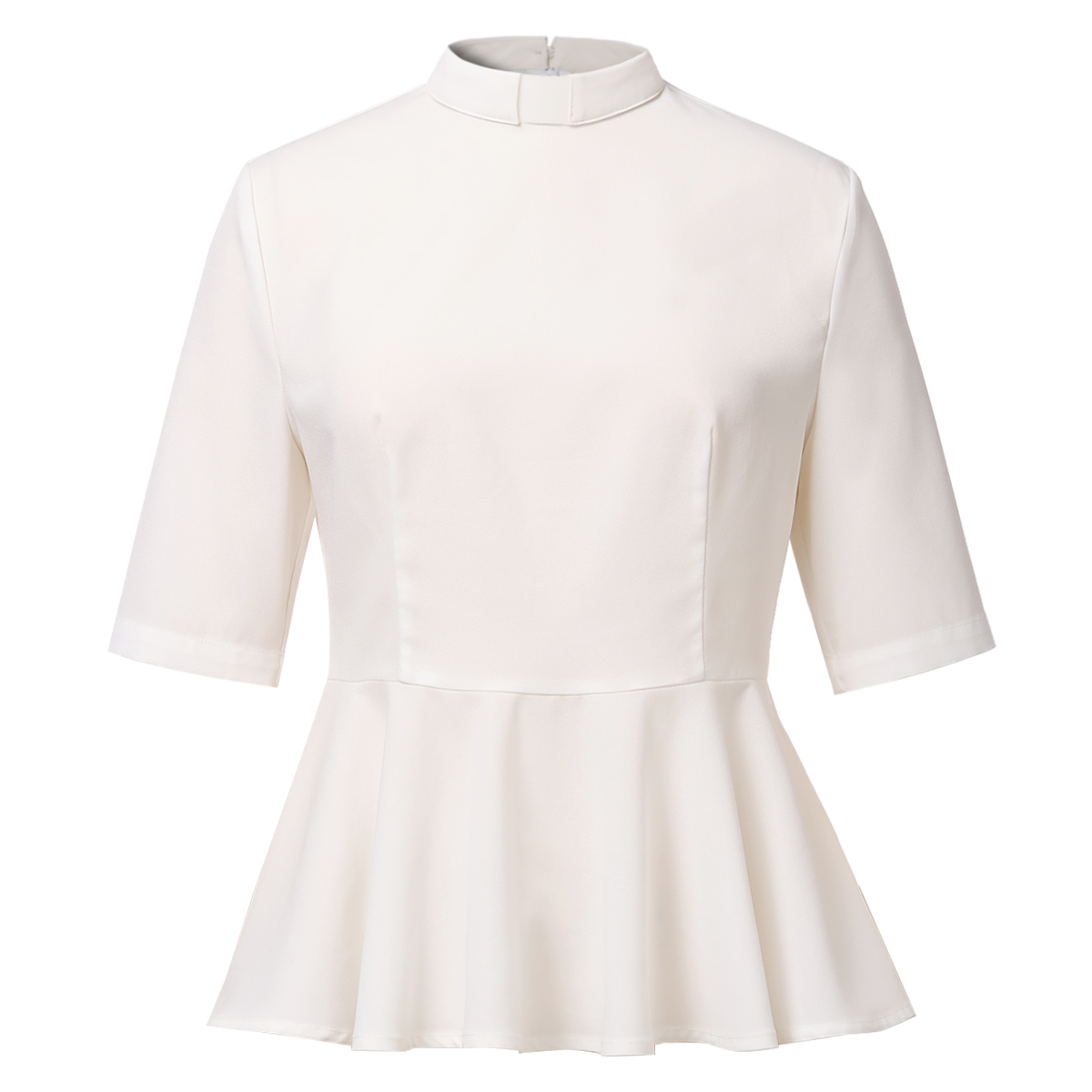 Chemise du clergé de prêtre pour femmes, insert de col à languettes pour Costume de prédicateur de pasteur