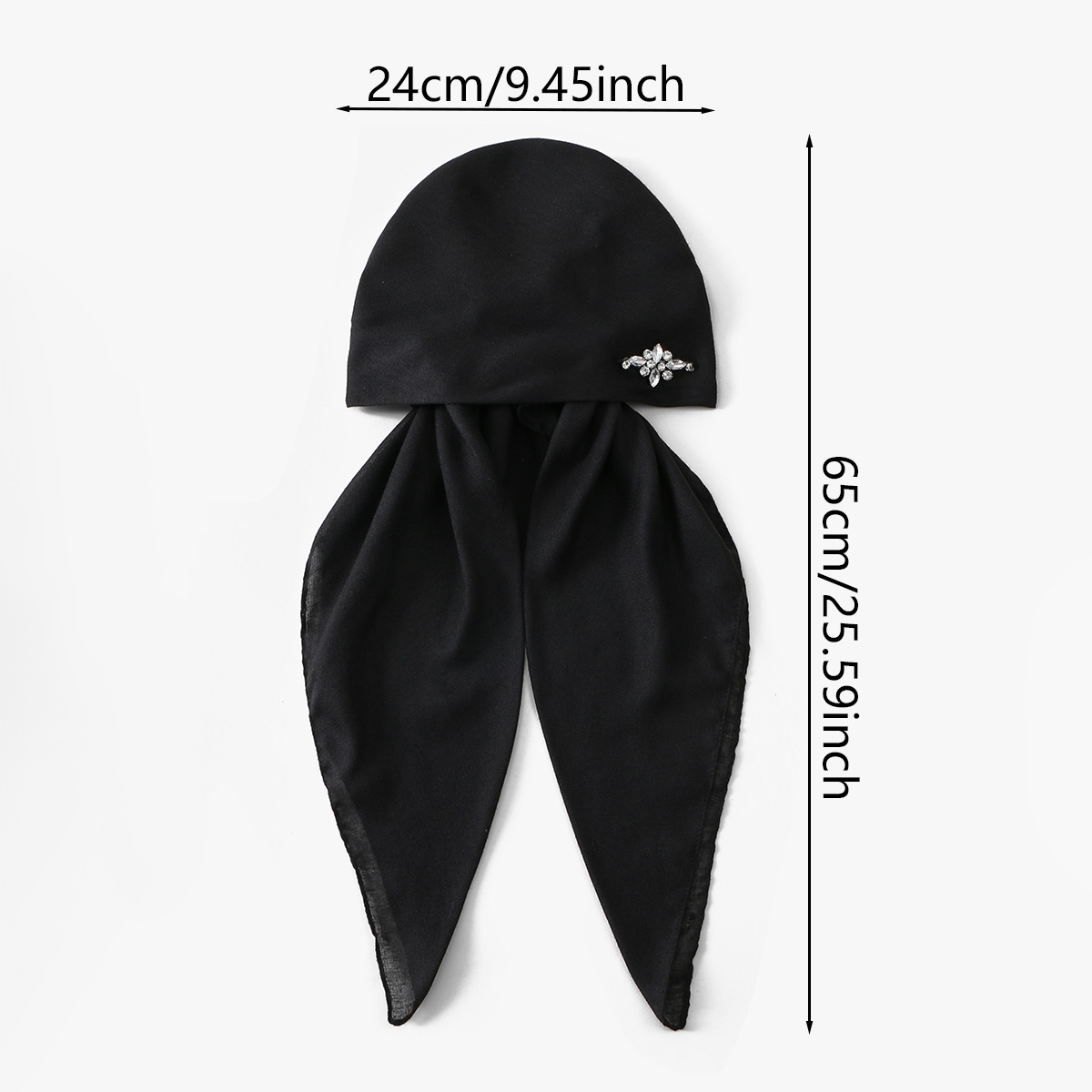 Hijab en coton et lin musulman, tendance, avec strass estampés à chaud, chapeau foulard en coton et lin, doux et agréable pour la peau, couvre-chef
