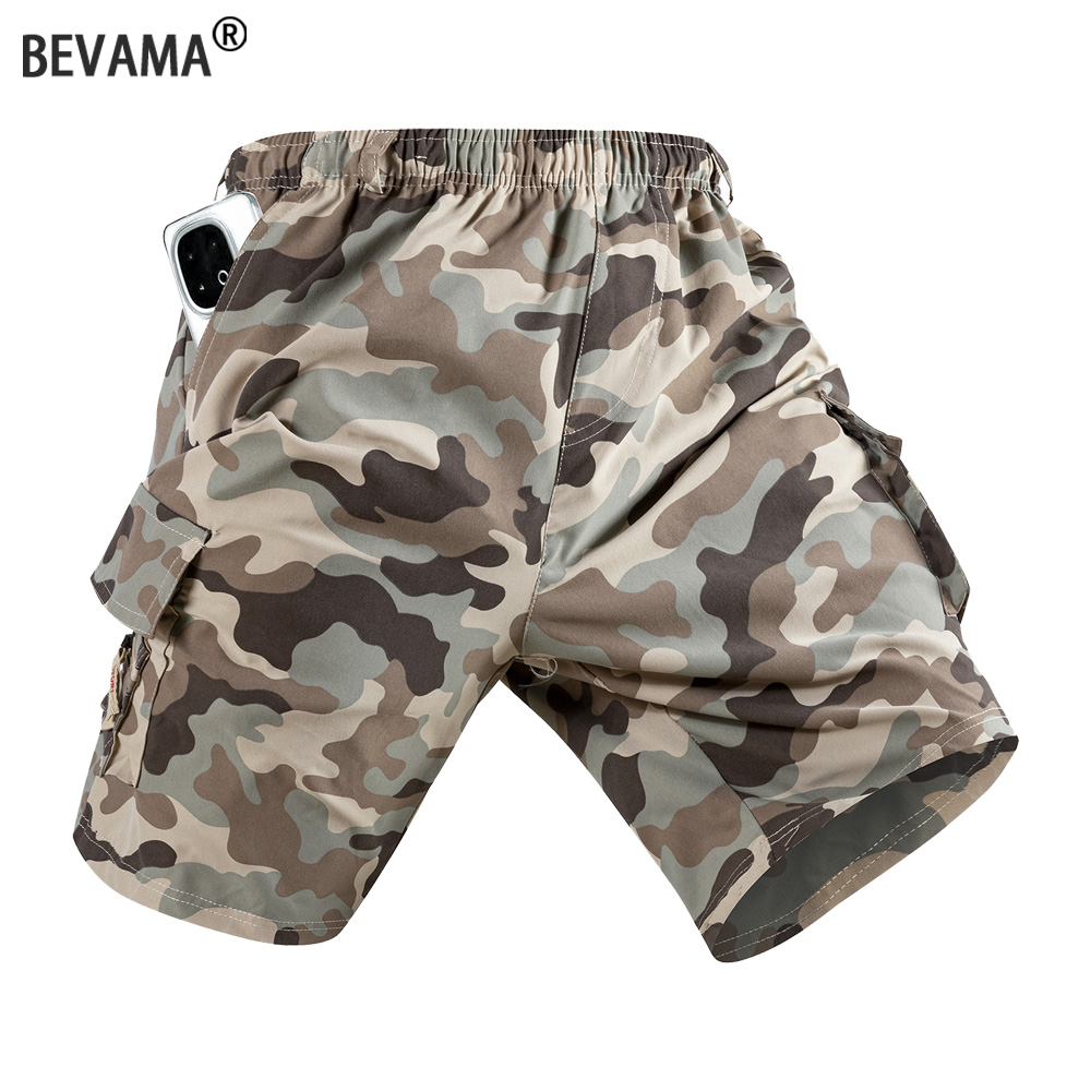 Short Cargo de Camouflage pour hommes, tactique, décontracté, ample, pour le travail, outillage, été, extérieur, longueur aux genoux, pantalon court à la mode